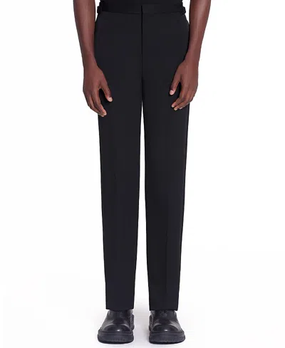 Lanvin Fitted Tailored Pants With Satin Bands In Black