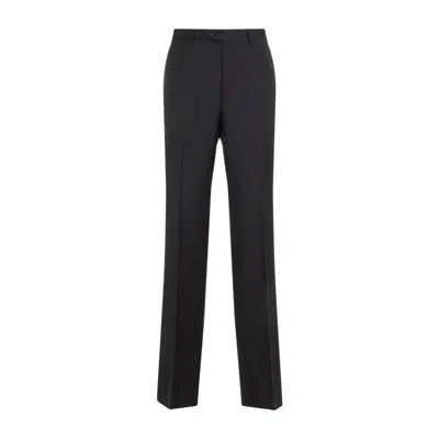 Lanvin Fitted Tailored Trousers Men In Black
