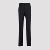 Lanvin Tailored Wool Pants In Navy Blue
