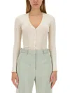 Lanvin Wool Cardigan In Neutral