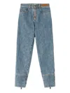 Lanvin Five-pockets Zip Jeans In Multi