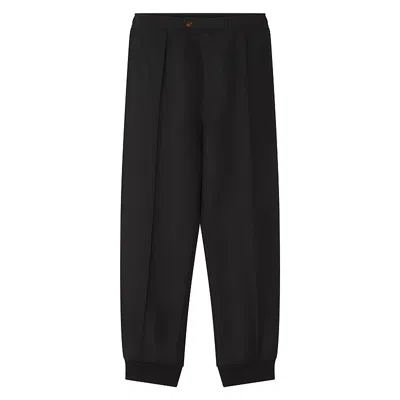 Lanvin Flannel Jogging Pants In Black