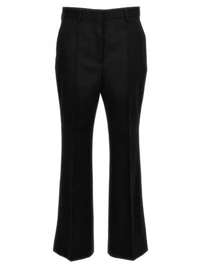 LANVIN FLARE WOOL PANTS WITH CENTRAL PLEAT