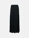 Lanvin 'flared' Black Viscose Blend Skirt In Black