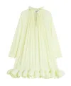 Lanvin Woman Short Dress Acid Green Size 4 Polyester In White