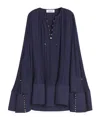 Lanvin Robe Courte Effet Cascade Pour Femme In Black