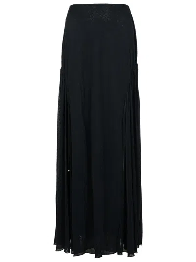 Lanvin 'flared' Black Viscose Blend Skirt Women