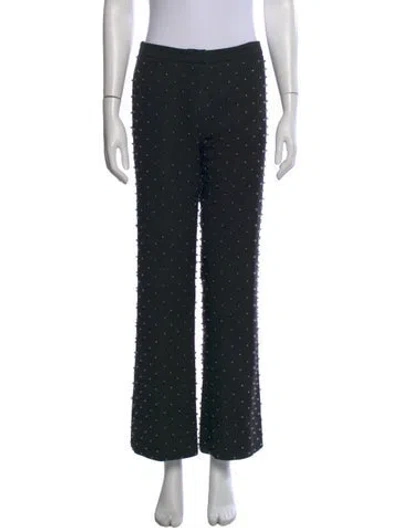 Pre-owned Lanvin Flared Pants In Black
