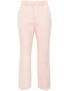 Lanvin Straight Leg Trousers Flared Hem In Multicolor