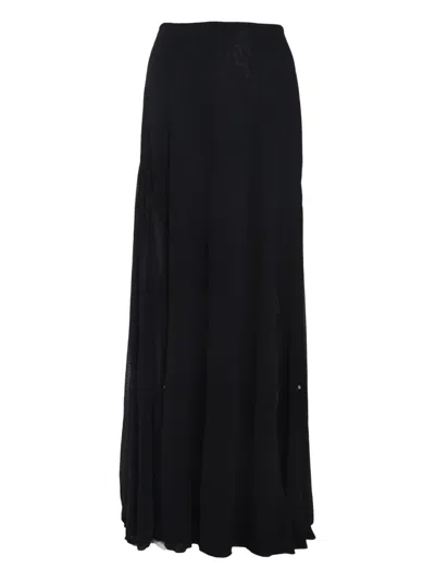 Lanvin Flared Skirt In Black