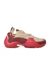 Lanvin Flash-x Platform Sole Low-cut Sneakers In Red