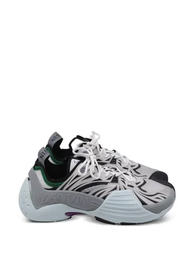 Pre-owned Lanvin Flash X Sneakers In Gray