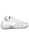 Lanvin Flash-x Mesh Upper Sneakers With Textured Panels In White