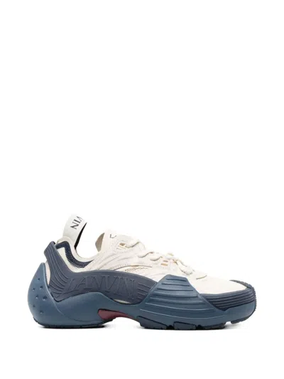 Lanvin Flash-x Lace-up Sneakers In Neutral