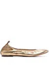Lanvin Flat Shoes In Gold