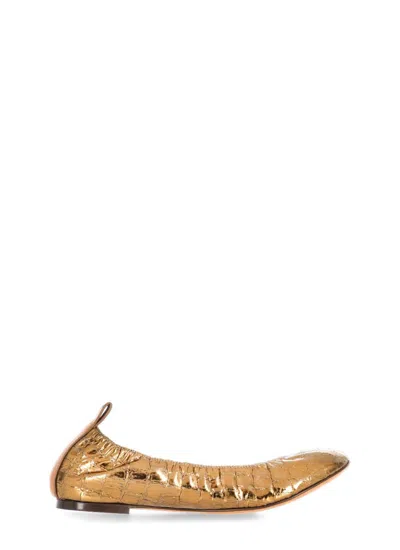 Lanvin Flat Shoes Golden