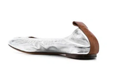 Lanvin Flat Shoes In Silver