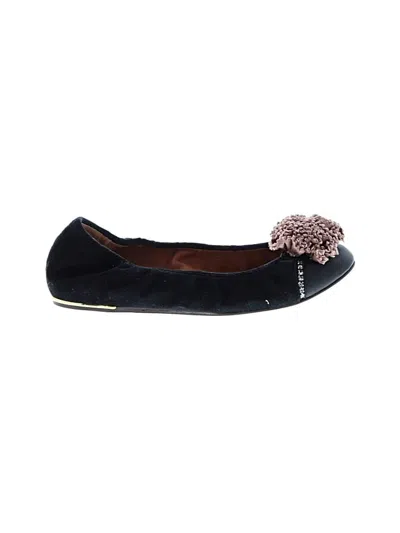 Pre-owned Lanvin Flats In Black