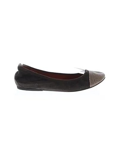 Pre-owned Lanvin Flats In Black