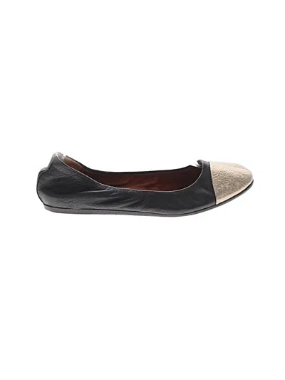 Pre-owned Lanvin Flats In Black