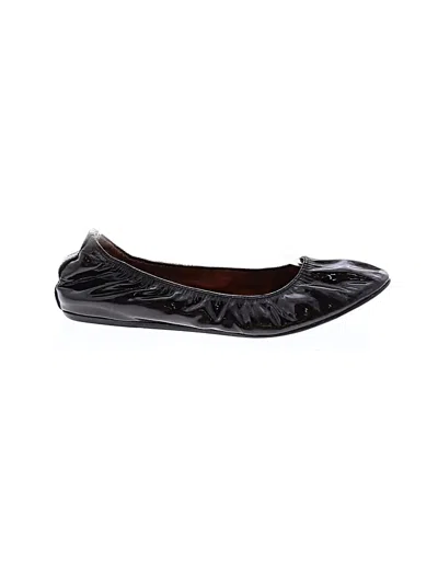 Pre-owned Lanvin Flats In Black