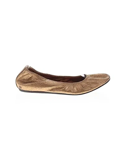 Pre-owned Lanvin Flats In Gold