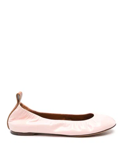 Lanvin Flats In Nude & Neutrals