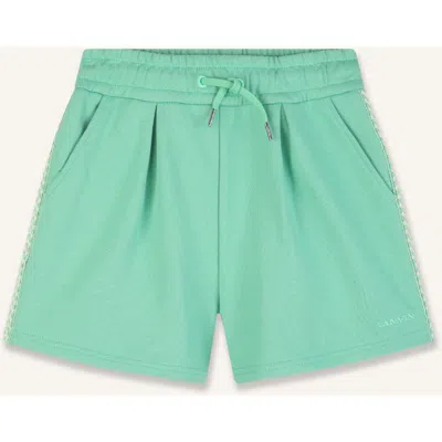 Lanvin Kids'  Fleece Shorts In Green