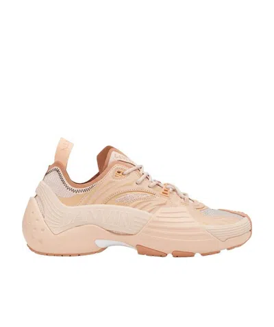 LANVIN LANVIN ROUNDED-TOE LACED SNEAKERS