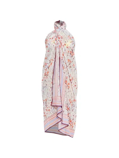 Lanvin Floral-pattern Beach Dress In Pink
