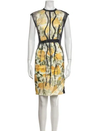 Pre-owned Lanvin Floral Print Knee-length Dress In Multi