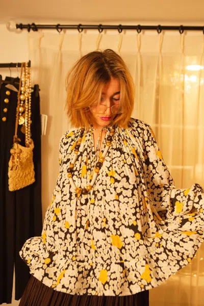 Lanvin Floral Printed Blouse In Daisy Print In Multi