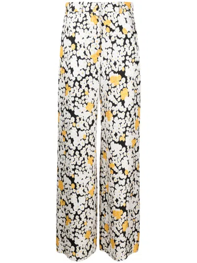LANVIN FLORAL WIDE-LEG TROUSERS