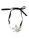 Lanvin Thread Necklace With Flower Shaped Pendant Embellished With
