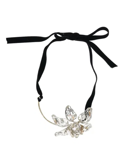 LANVIN FLOWER-PENDANT NECKLACE