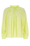Lanvin Fluo Yellow Polyester Blouse In Yellow