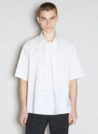 Lanvin Folded Short-sleeve Shirt In White
