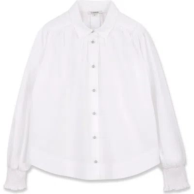 Lanvin Kids'  Formal Blouse In White