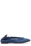 Lanvin La Ballerine En Denim Pour Femme In Blu Denim