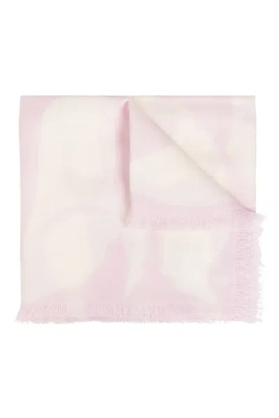 Lanvin Fringed Edge Scarf In Pink