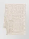 Lanvin Fringed Geometric Rectangle Scarf