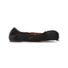 Lanvin Satin Bow Ballet Flats In Black