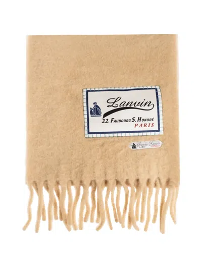 Lanvin Fringed Scarf In Brown