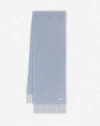 Lanvin Fringed Scarf In Wool In New Blue