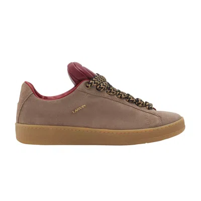 Pre-owned Lanvin Future X  Hyper Curb Sneakers 'taupe Red' | Brown | Men's Size 40