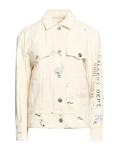 Lanvin Gallery Dept. X  Woman Denim Outerwear Cream Size 6 Cotton In Neutral