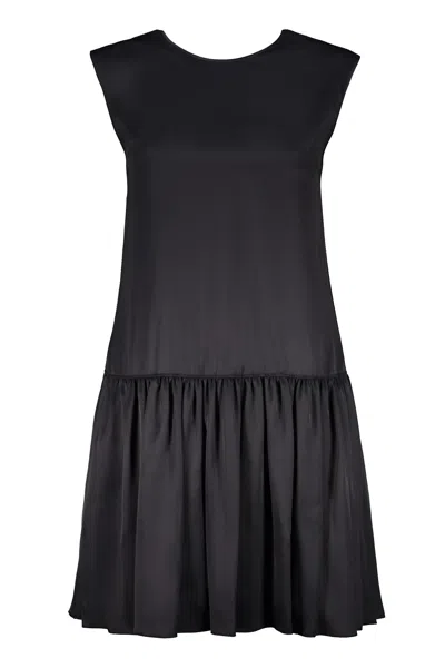 LANVIN GATHERED DETAILED SLEEVELESS DRESS
