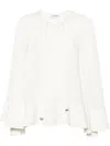 Lanvin Gathered Drop-shoulder Kaftan In 中性色