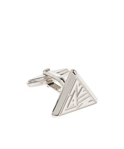 Lanvin Geometric Cufflinks In White