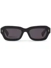 Lanvin Geometric-frame Sunglasses In 黑色